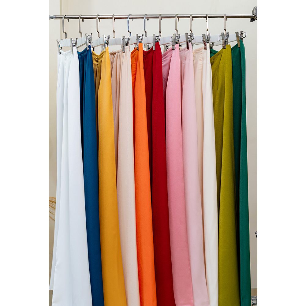 Quần áo dài lụa tằm dáng suông tôn dáng chất đẹp có khóa chun thiết kế cao cấp thương hiệu Giian - QU0096