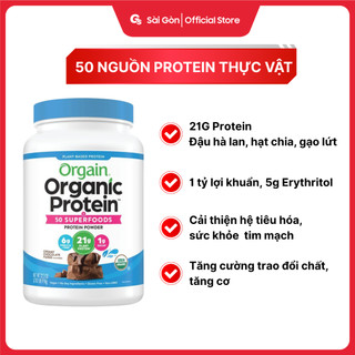  Bột protein thực vật hữu cơ Orgain Organic Protein SuperFoods  920g  hỗ trợ tăng cơ phục hồi cơ bắp 