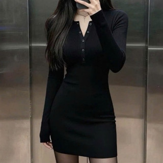 Đầm Body Nữ Chất Thun Gân Co Giãn Tôn Dáng Thiết Kế Khóa Kéo Trước Ngực Gợi Cảm DB01 CinZy SG
