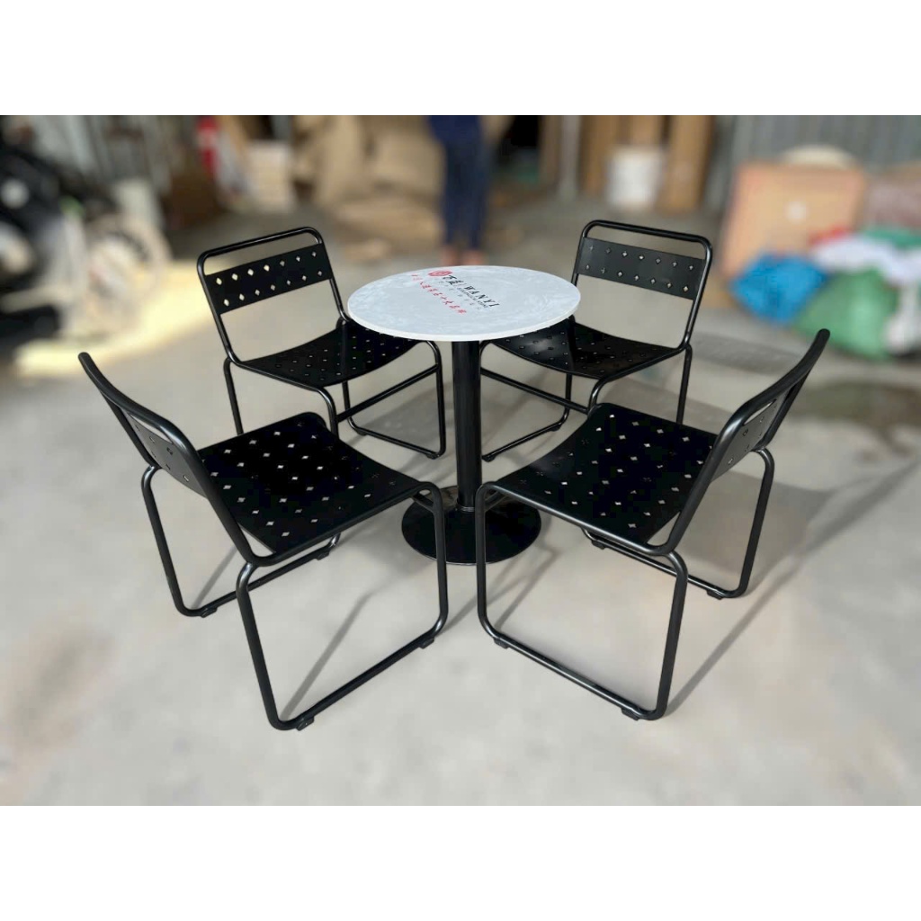 Bộ bàn ghế sắt cafe sân vườn,ban công ngoài trời