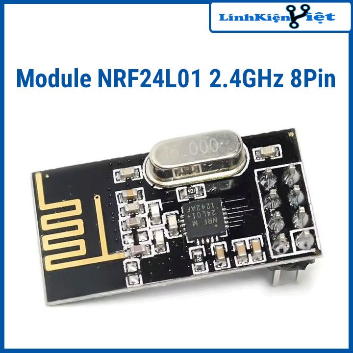 Module NRF24L01 2.4GHz 8Pin tốc độ chuyền tín hiệu 250kb-2MB