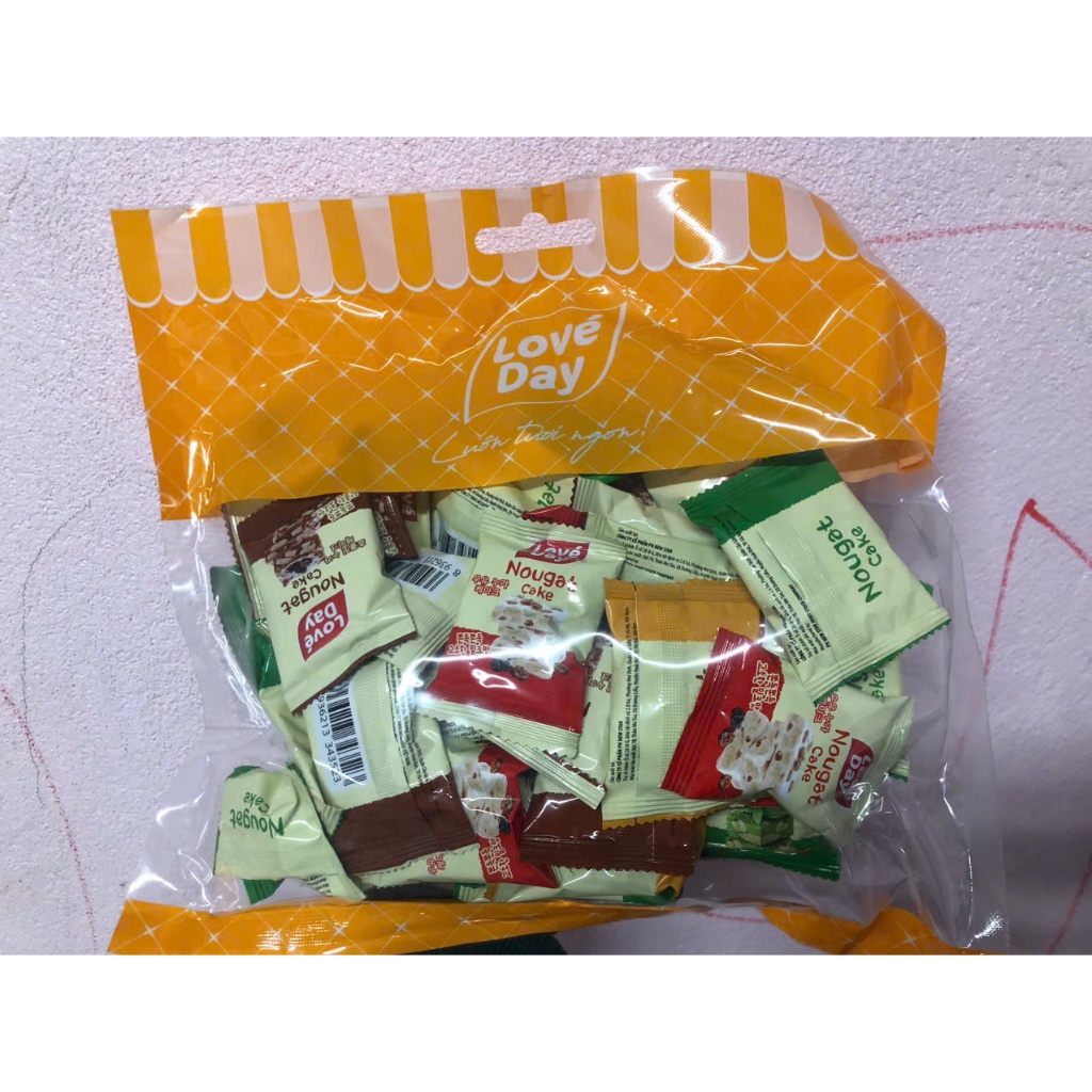 Bánh Nougat LoveDay, Nougat Cake Love Day gói 450g