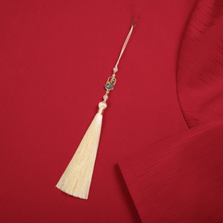 Ngọc Bội Hoa Sen Kèm Ghim Tua Rua Cài Áo Dài LADOS-3404 Phụ Kiện Áo Dài Cổ Trang, Phụ Kiện Gắn Áo Dài Nam