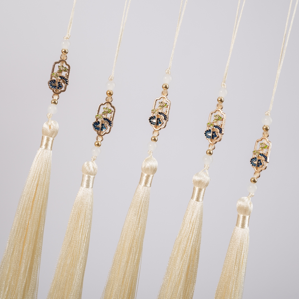 Ngọc Bội Hoa Sen Thuần Việt kèm ghim cài áo phụ kiện gắn áo dài nam LADOS-13404