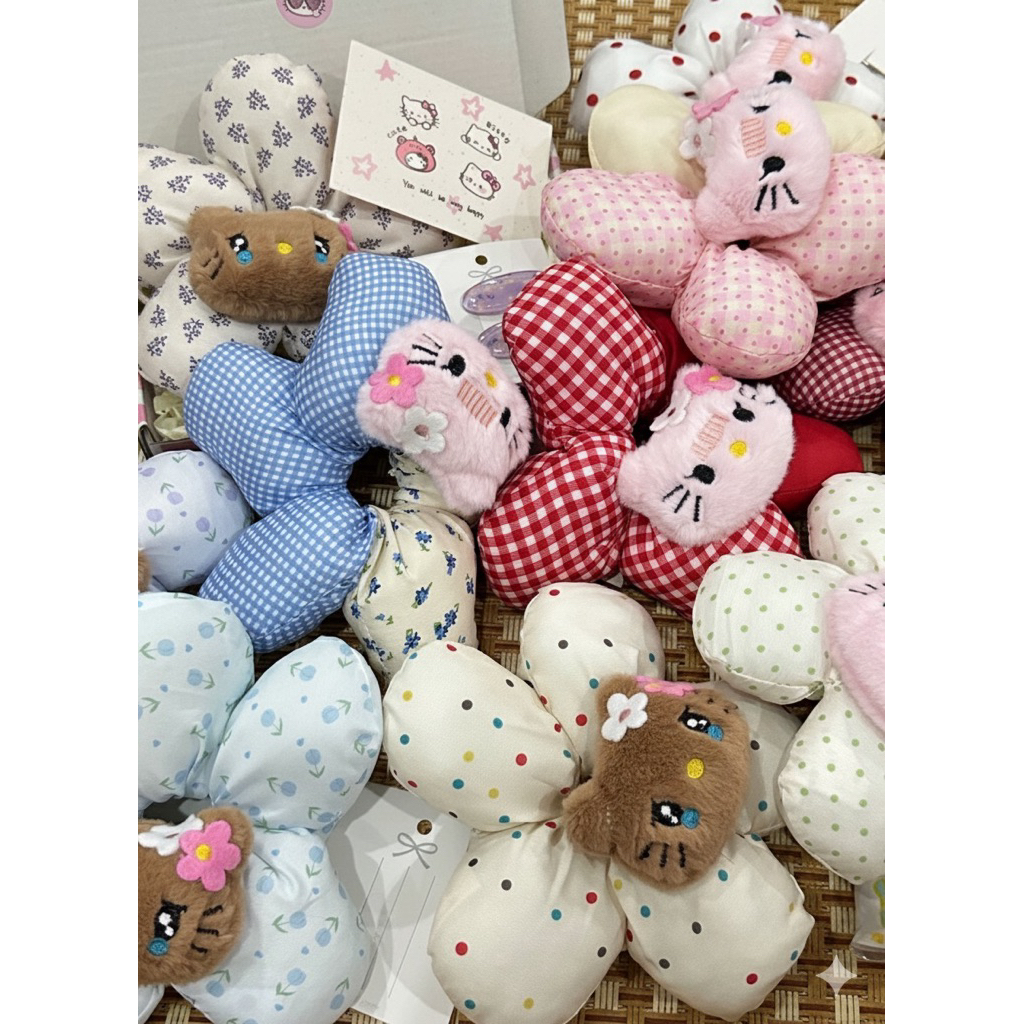 dây cột tóc scrunchies Hello kitty