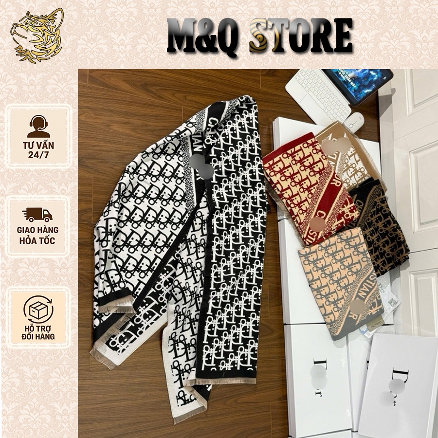 [Mới] Khăn Choàng Quàng Cổ D.ii..o...r Bản Ngang 60x180 Sang Chảnh - Giữ Ấm, Thời Trang