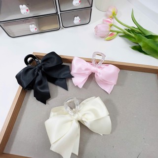 Cặp tóc dọc nơ lụa tiểu thư Chồi accessories phong cách Hàn Quốc - Y109