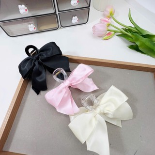Cặp tóc dọc nơ lụa tiểu thư Chồi accessories phong cách Hàn Quốc - Y109