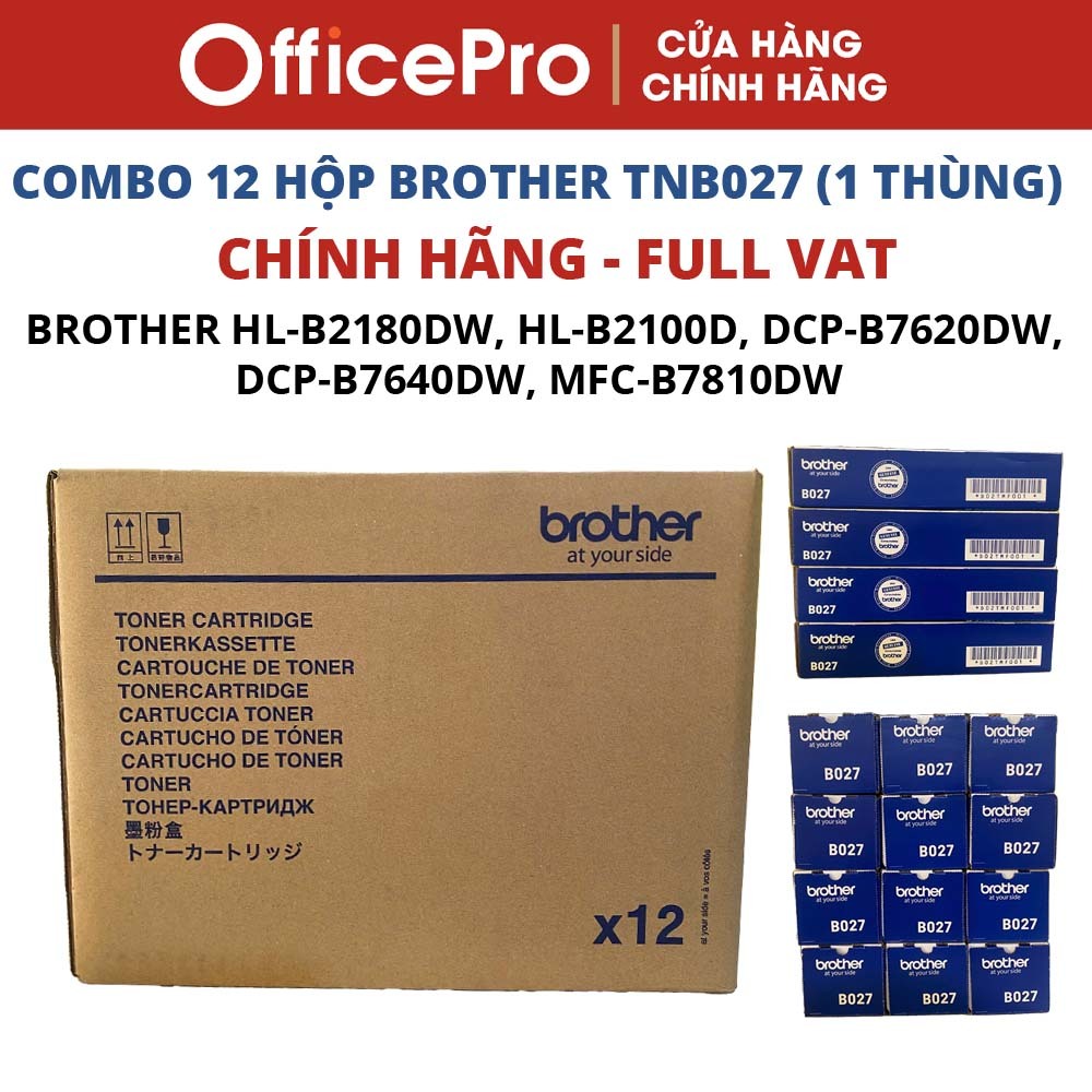 Combo Thùng 12 Hộp Mực TNB027 chính hãng full vat