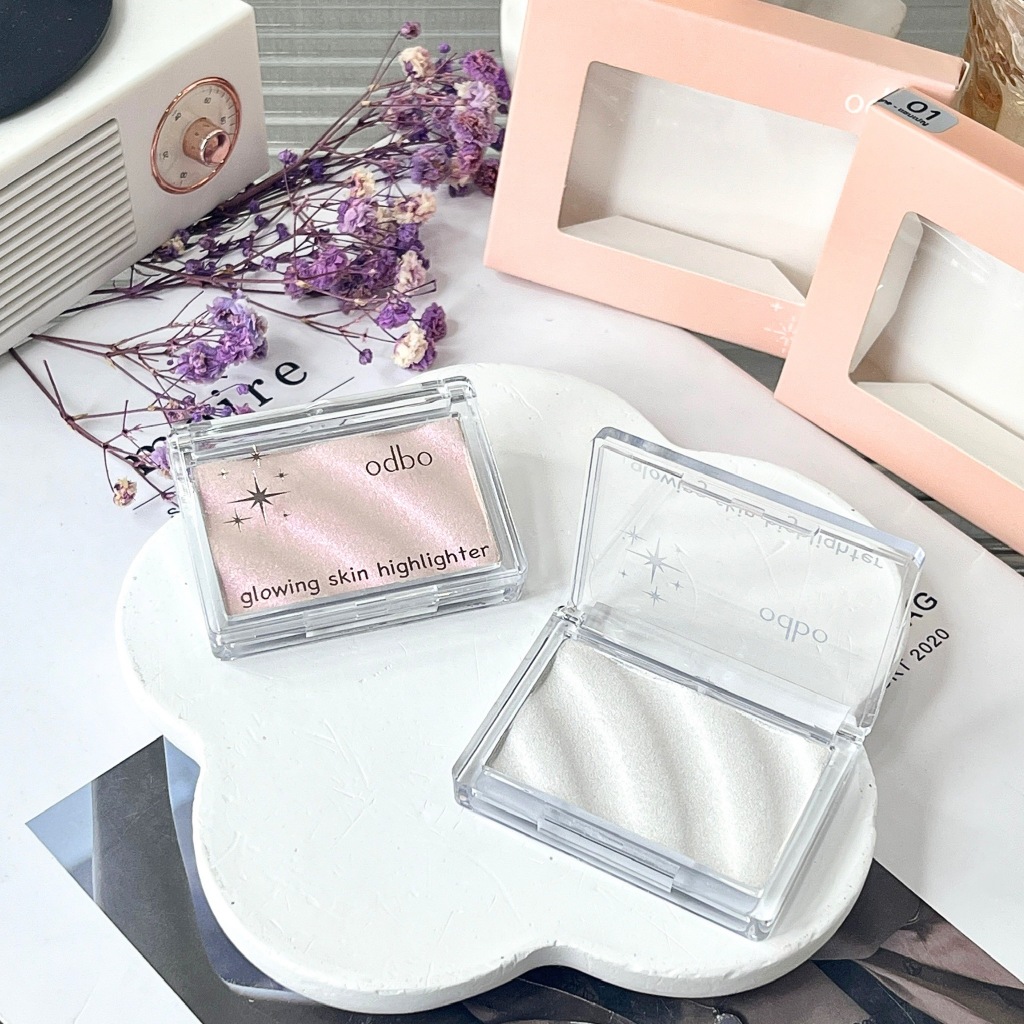 Nhũ Bắt Sáng Dạng Kem Và Phấn Odbo Highlighter Thái Lan