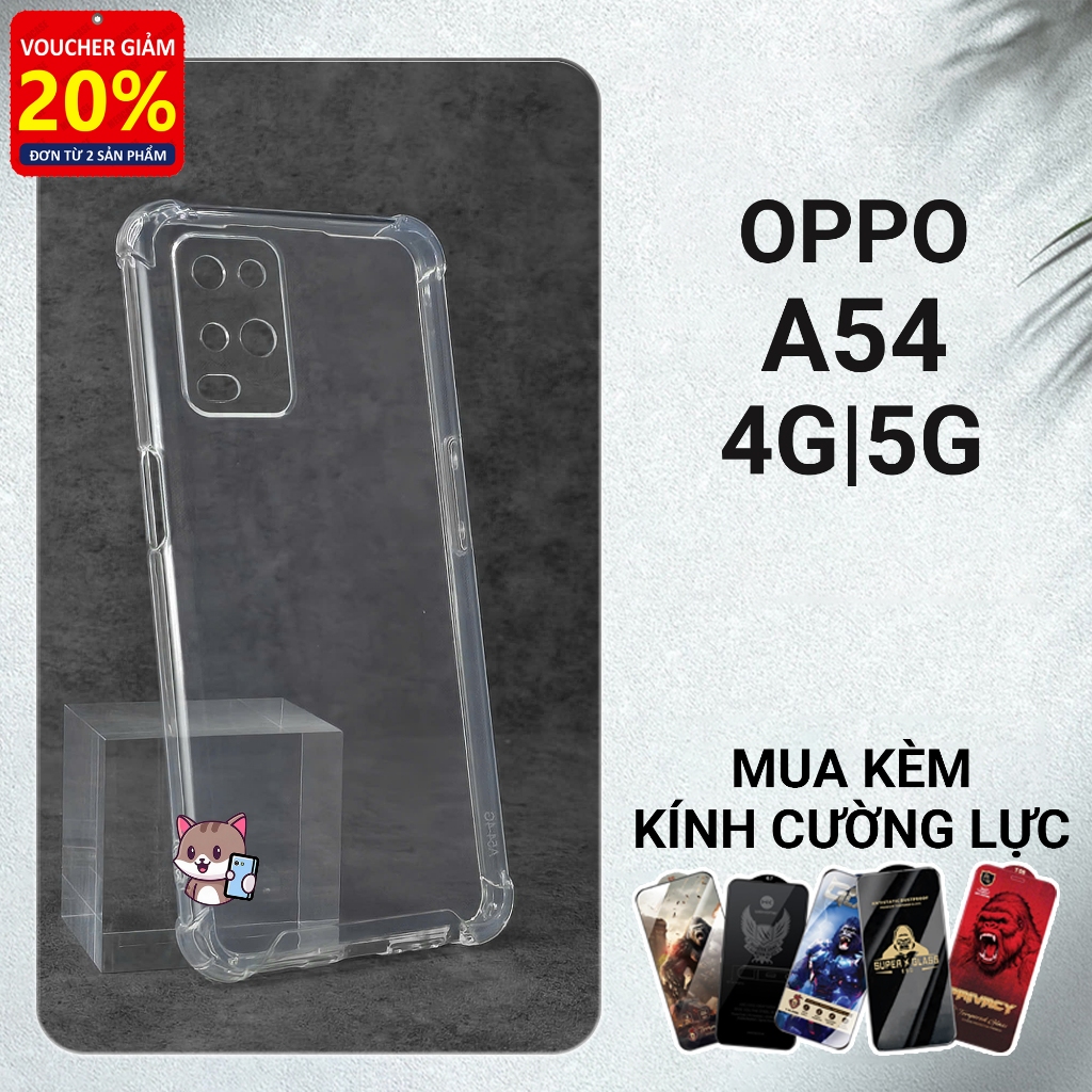 Ốp lưng Oppo A54 4G/5G Meocase trơn chống va đập | Ốp điện thoại Oppo dẻo bảo vệ camera đt toàn diện
