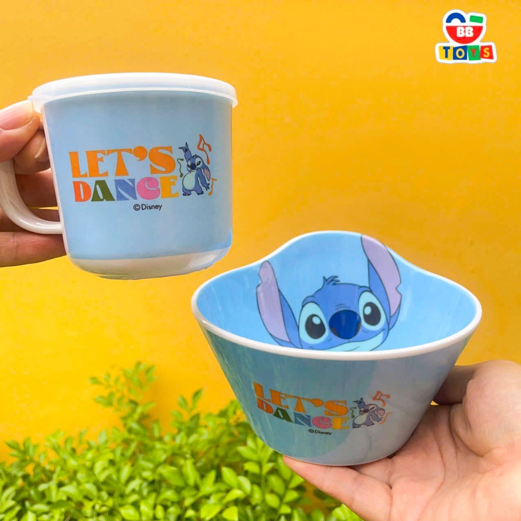 Bát Tô Chén Ăn Cơm Cho Bé Stitch Nhựa Melamine