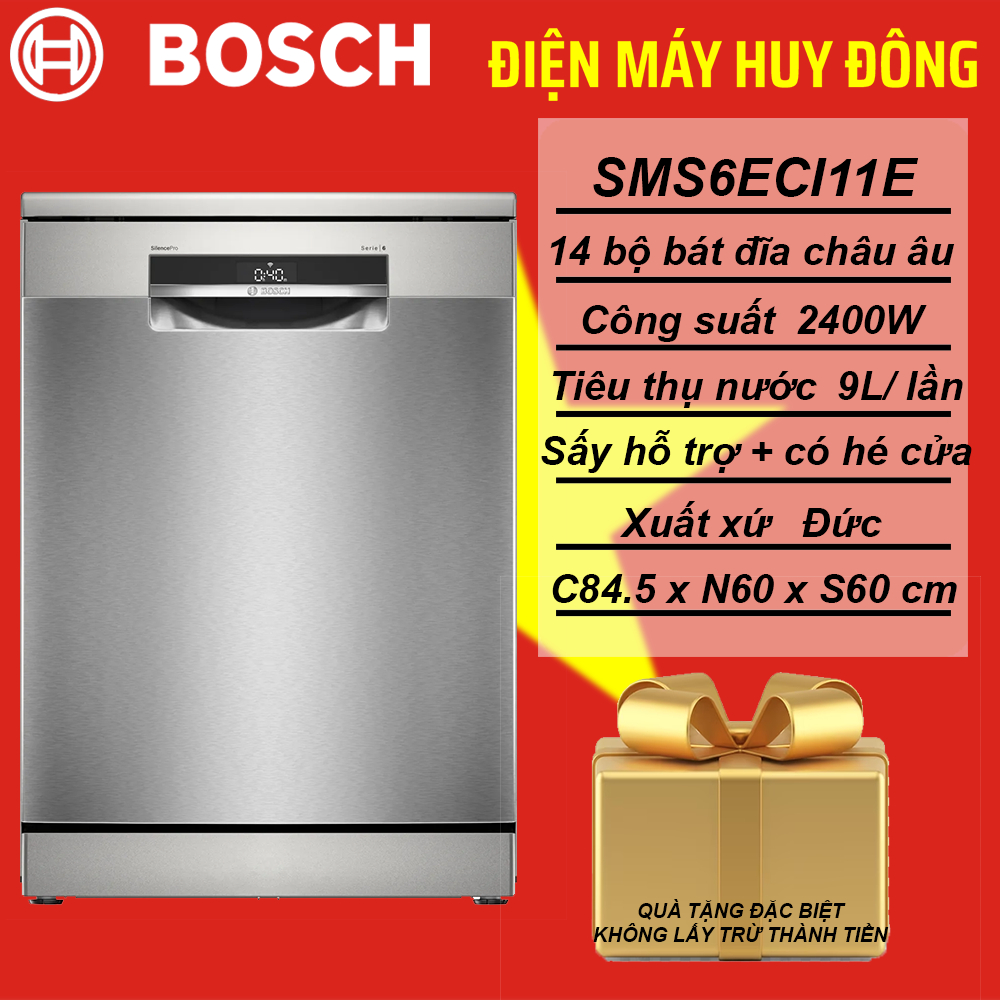 Máy rửa chén độc lập Bosch SMS6ECI11E