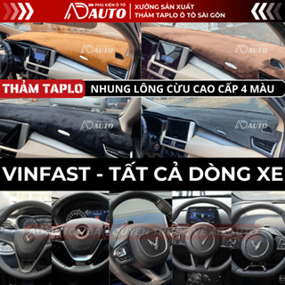 Thảm Taplo Nhung Lông Cừu VINFAST FADIL, LUX A, LUX SA, VF9, VF3, VF5,VF7, VF8, VFe34, VF9, VF6, Limo Green, AD AUTO