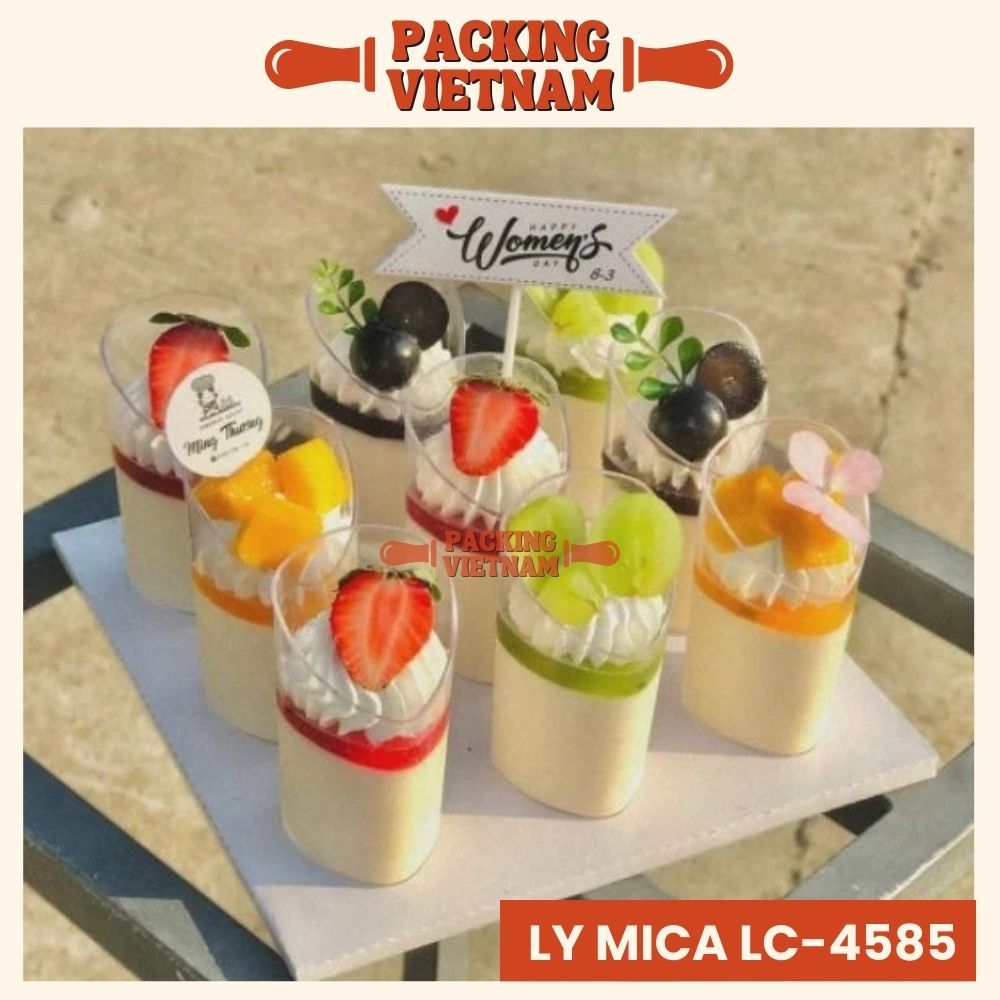 Ly mica 80ml vát đầu đựng bánh lạnh, ly cocktail - Ly mica sự kiện, teabreak [LC 4585]