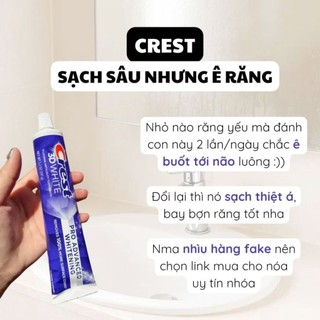 [date 2028] Kem đánh răng Crest 3D White Advanced Triple Whitening 147g