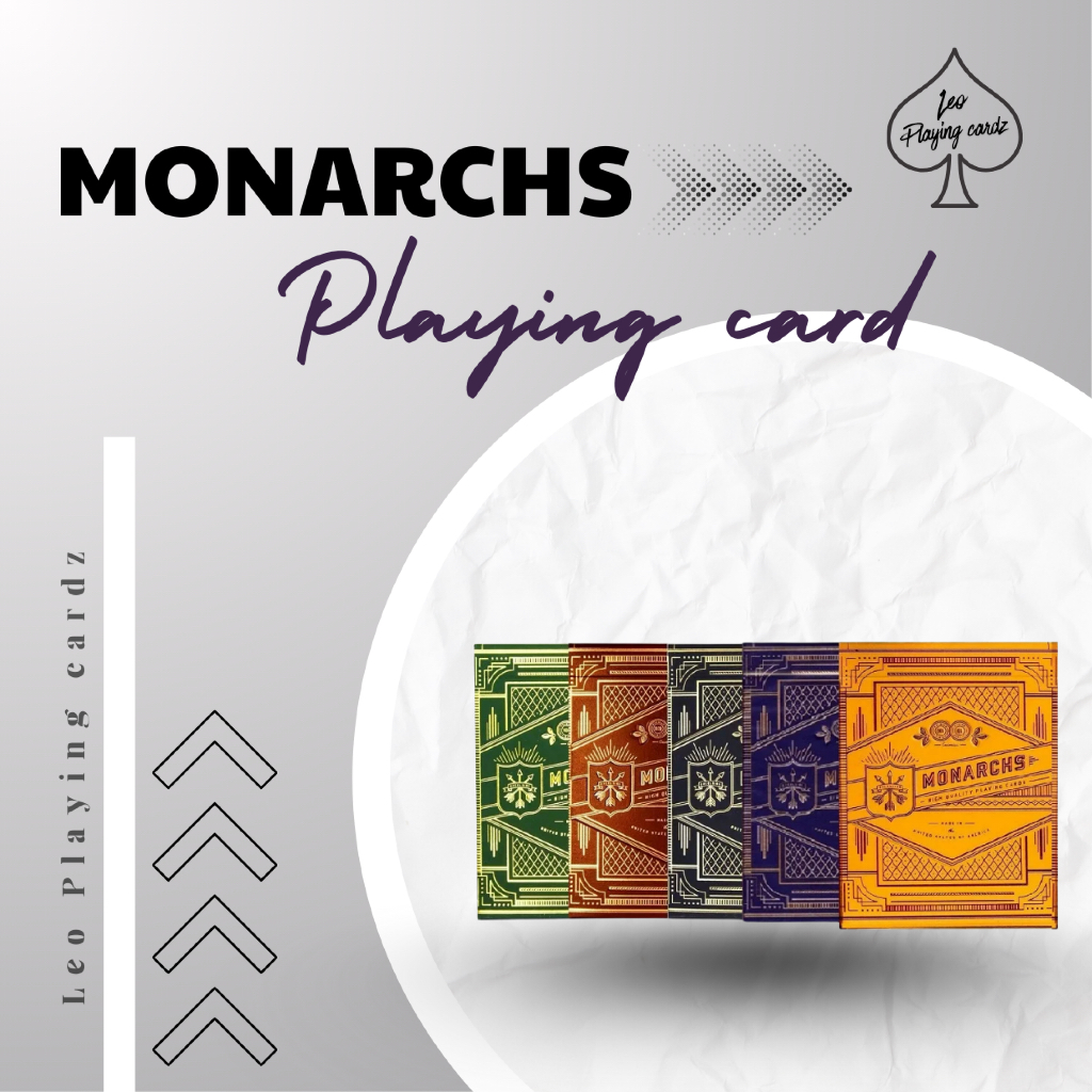 Bộ Bài Tây MONARCH [Navy/Purple] Playing Cards by Theory11