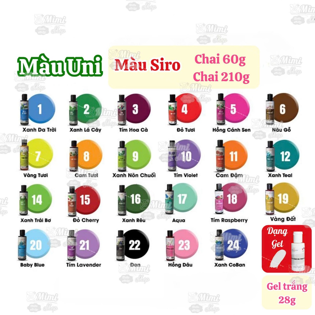 Màu unicorn (màu thực phẩm unicorn) lọ 60g