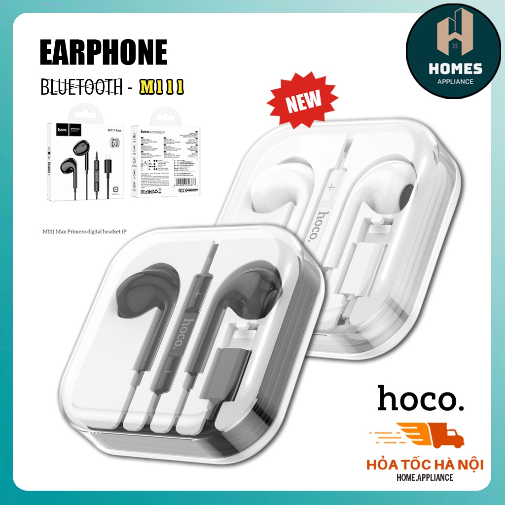 Tai Nghe Có Dây Bluetooth 5.3 HOCO M111 Max Primero | Tai Nghe Bluetooth Kỹ Thuật Số Hoco Có Micro