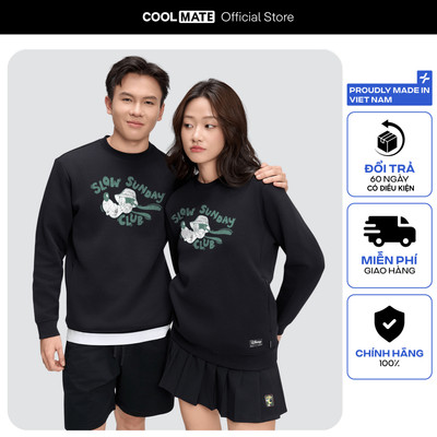 [MUA 2 GIẢM 5%]Áo nỉ Sweatshirt nam nữ unisex All-day IN Slow Sunday Club mềm mại, giữ ấm tốt Coolmate