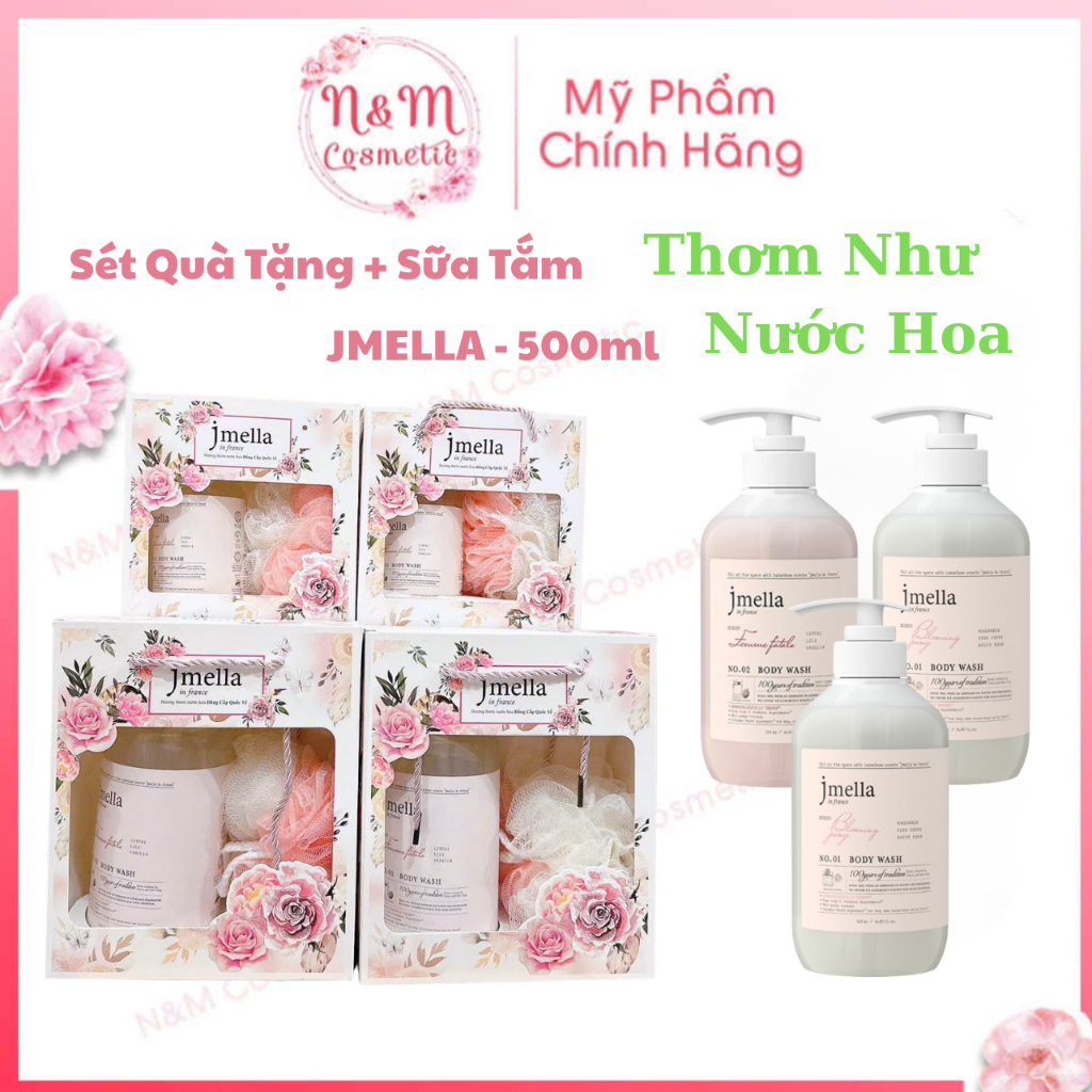 (Quà Tặng 20/11 - Sữa Tắm Nước Hoa Jmella Sữa Tắm Dưỡng Ẩm Hương Nước Hoa Jmella In France Body Wash