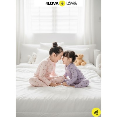 Combo 02 áo giữ nhiệt cho bé 4LOVA áo cổ cao chất nỉ lông cừu ấm áp dễ thương cho bé gái