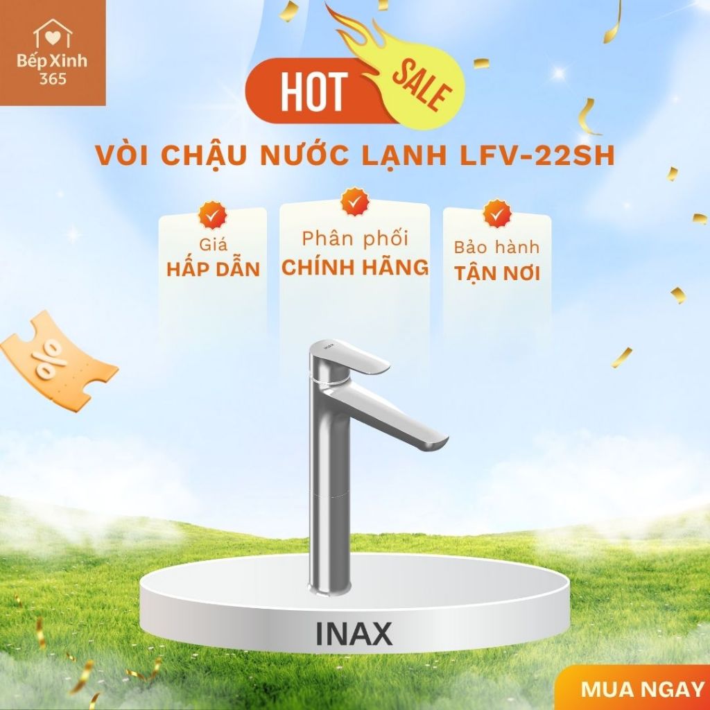 Vòi chậu nước lạnh (thân cao) INAX LFV-22SH - Thiết Kế Thân Cao, Dễ Sử Dụng, Tiện Nghi
