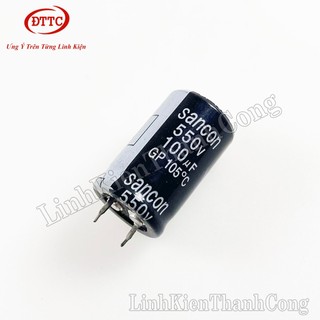 Bộ 2 Chiếc Tụ Hóa 100uF 500V Chân Cứng 22x45mm