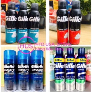  Kem Bọt Cạo Râu Gillette 200ml - 72ml Nội Địa Mỹ 