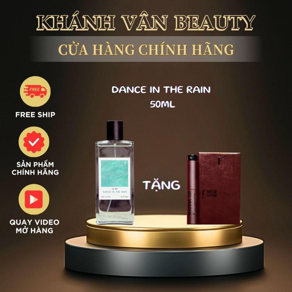 Nước Hoa Dance In The Rain 50ML Hương Thơm Ngọt Ngào Mềm Mại, Bay Bổng Và Thanh Khiết