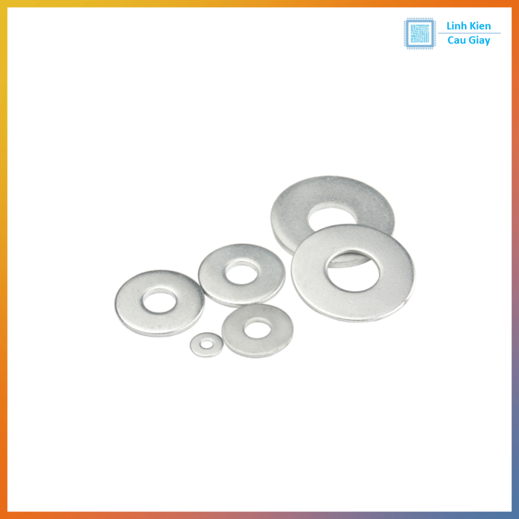 Long đen phẳng inox M3 - M8 (SL 10c)