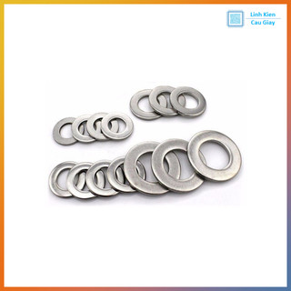 Long đen phẳng inox M3 - M8 (SL 10c)