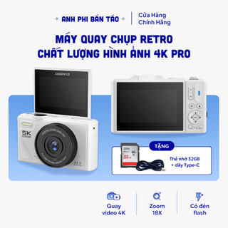   Tặng kèm thẻ nhớ  Máy Quay Chụp Ảnh Digital M10 UltraHD Chất Lượng Hình Ảnh 64MP 