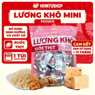   12 Vị  Lương Khô Mini Fucuco Ruốc Thịt Túi 370g Chính Hãng Bổ Sung Năng Lượng Thay thế bữa ăn 