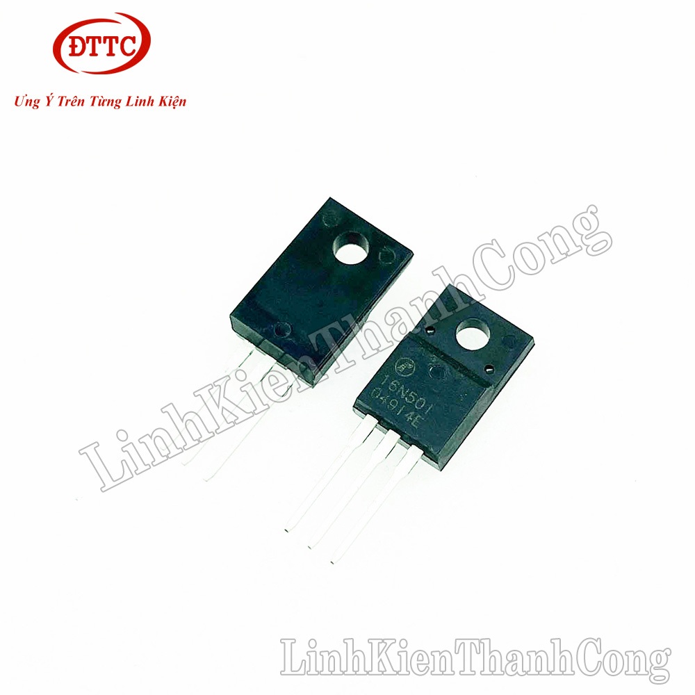 Bộ 2 Chiếc 16N50 MOSFET N-CH 16A 500V TO220F Lưng Nhựa