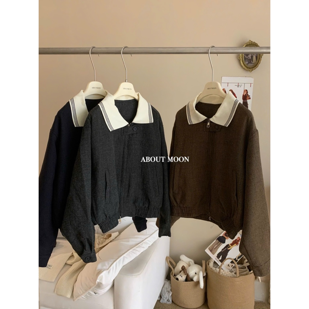 𝜗𝜚 𝐀𝐁𝐎𝐔𝐓 𝐌𝐎𝐎𝐍 𝜗𝜚  Áo khoác dạ phối cổ len must have