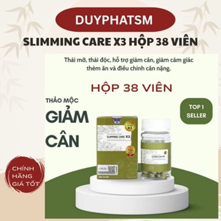  Hộp 38 viên có sẵn Trà Thảo Mộc Slim Care X3 Chính Hãng 