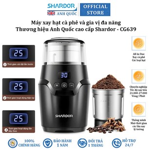 Máy xay hạt cà phê và gia vị đa năng thương hiệu anh quốc cao cấp shardor cg639 150w - bảo hành 12 tháng