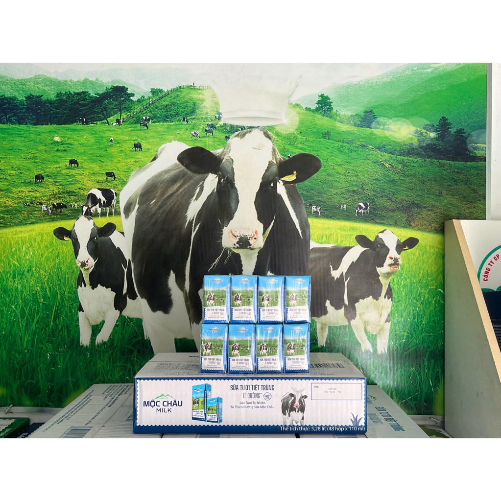Sữa tươi 110 ml các vị Mộc Châu (cam/dâu/dừa/socola/có đường/ít đường,cacao lúa mạch)
