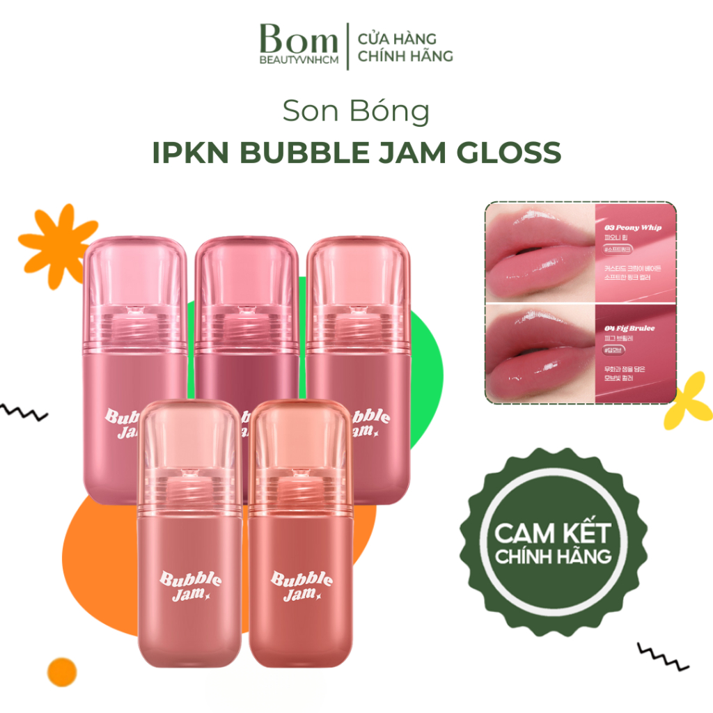 Son Thạch Bóng Dưỡng Môi Có Màu IPKN Bubble Jam Gloss 4.5g (2028)
