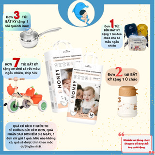  Tã Bỉm Dán Quần Momo Honey Premium đủ size NB S M L XL 2XL 3XL 4XL bề mặt tơ tằm cao cấp cho bé từ 5-20kg MECAHEO 