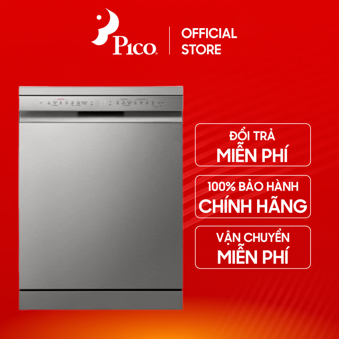 Máy rửa bát LG Quadwash TrueSteam™ LDT14SVA4 màu bạc ghi sáng