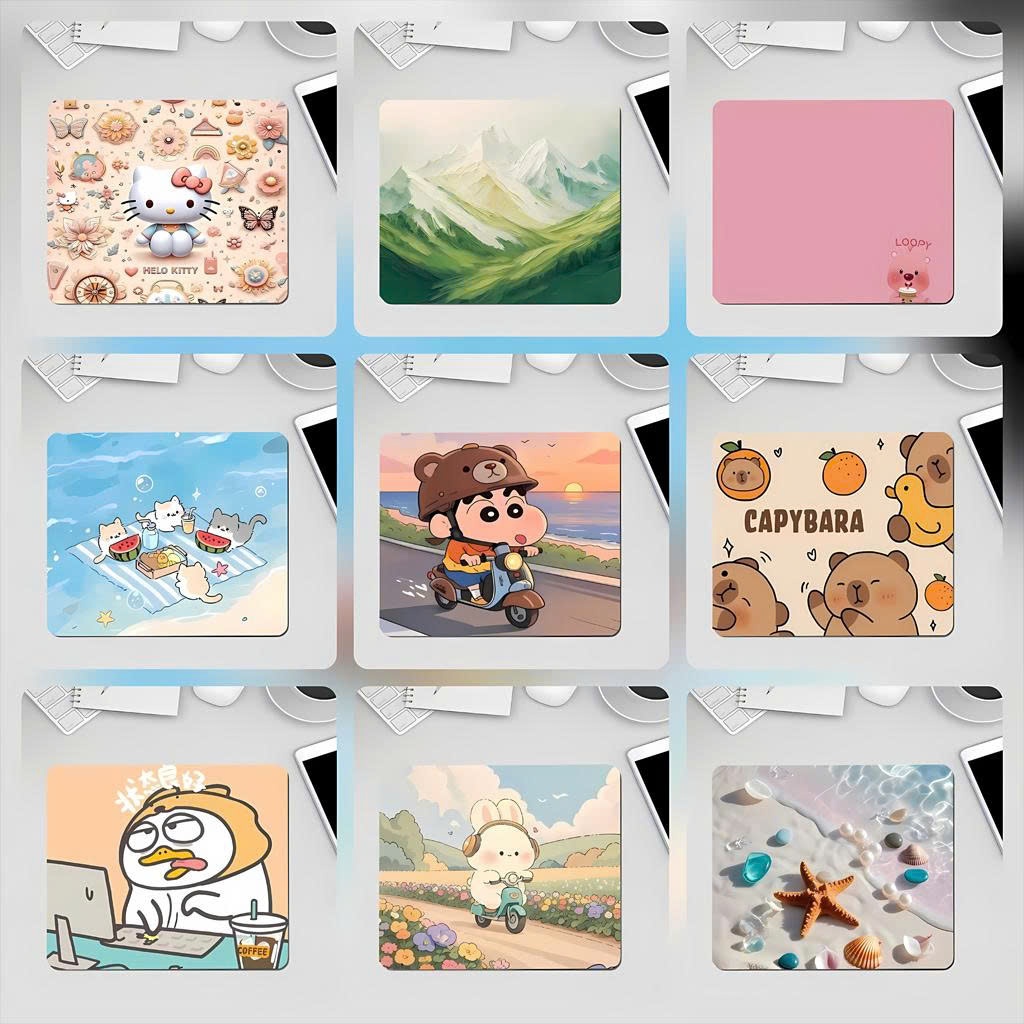 Thảm Lót Chuột - Pad Chuột Marvel, Cute, Van Gogh,... Đa Dạng Mẫu Mã, Bo Viền…