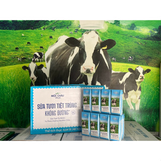 (24 hộp 180 ml-1/2 thùng) Sữa tươi các loại Mộc Châu  (cam/dâu/dừa/không đường/ít đường/có đường)