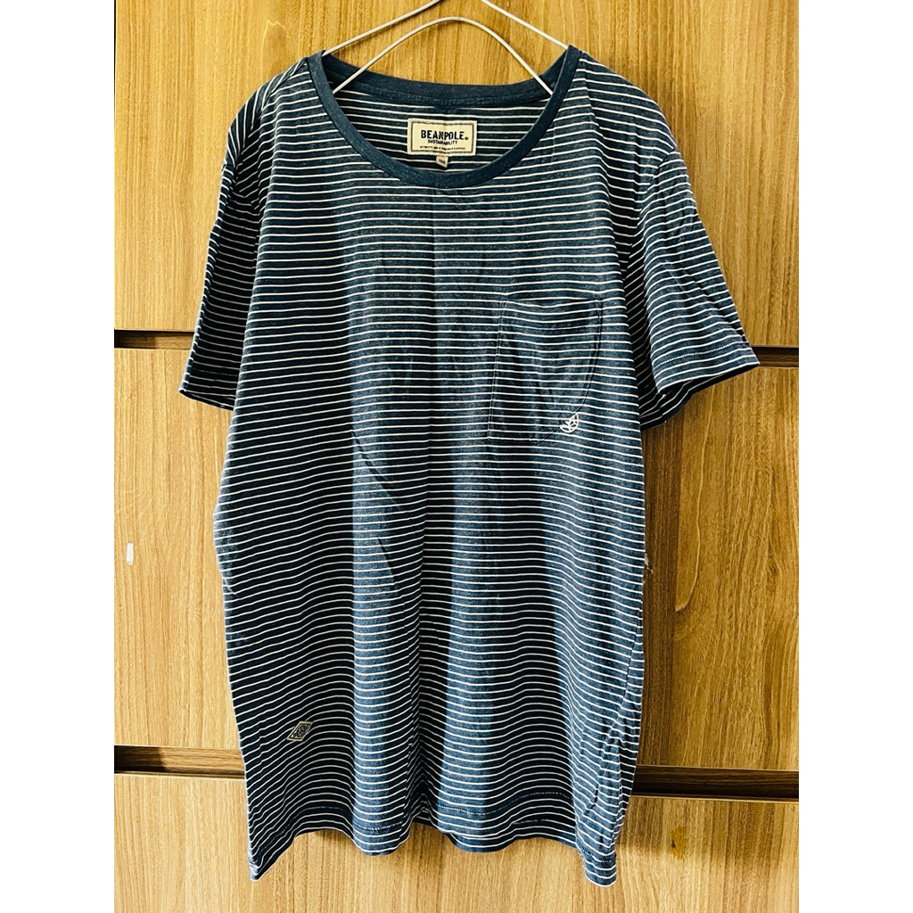 áo thun kẻ Bean.Pole 2hand mới xinh chất thun nhẹ đẹp