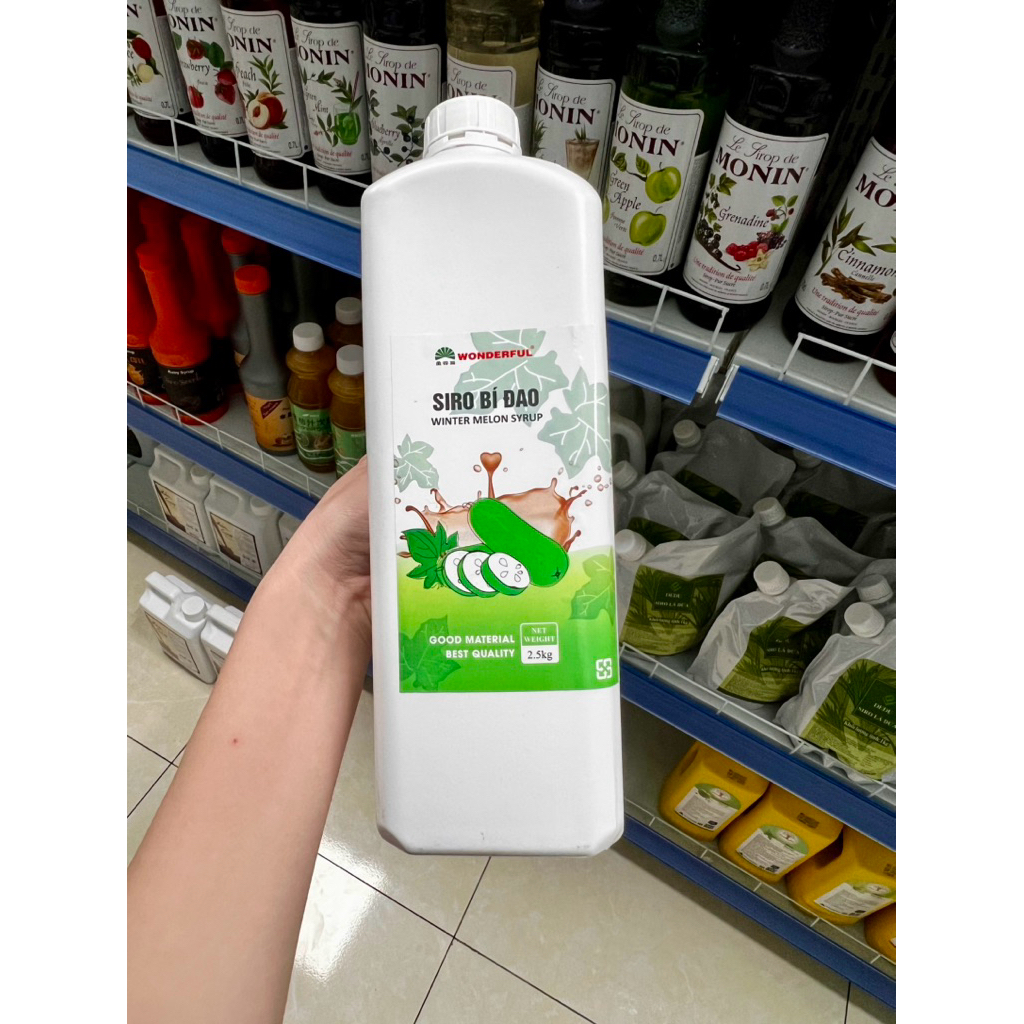 Siro bí đao Wonderful 2.5KG - Thanh mát, đậm hương bí đao