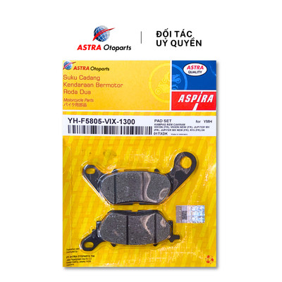 Má phanh dầu (bố thắng đĩa) ASPIRA cho xe Yamaha Nozza, Sirius mã YH-F5805-VIX-1300