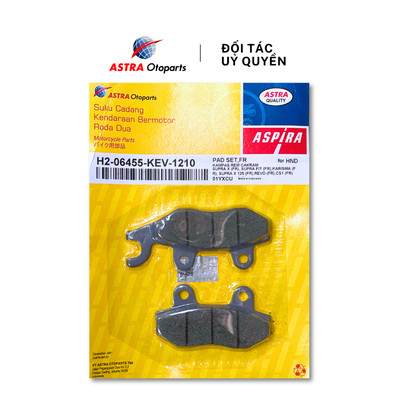 Má phanh dầu (bố thắng đĩa) ASPIRA cho xe Yamaha Jupiter mã H2-06455-KEV-1210