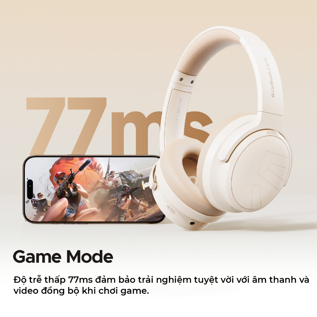 Tai nghe chụp tai SoundPEATS Space Pro, Pin 151 Giờ, Hybrid ANC, Hi-Res Audio LDAC, Bluetooth 5.4 | BigBuy360 - bigbuy360.vn