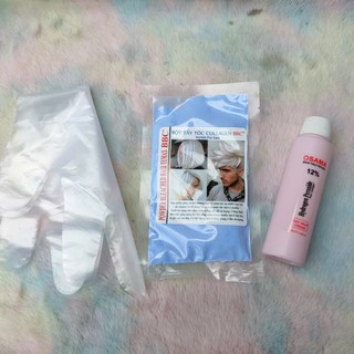 Combo 100gr bột tẩy tóc+oxy+bao tay